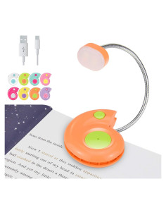 Luz de Libro Recargable LUXSWAY DY882 Naranja con Regulador