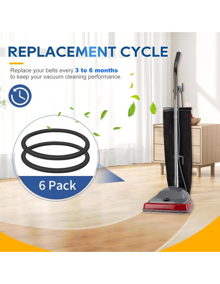 Correa de Aspiradora KeeTidy 30563B Paquete de 6 Unidades