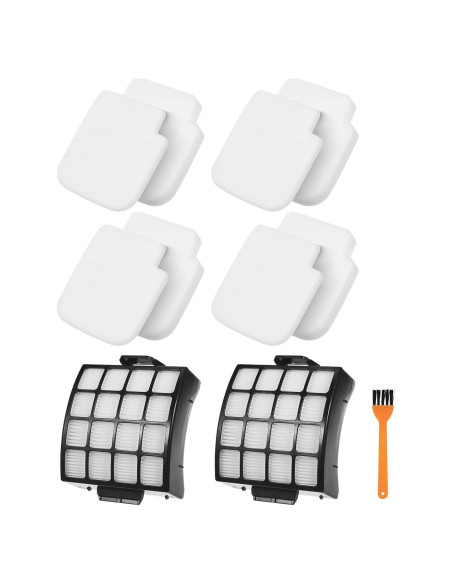 Filtros de Reemplazo Walntec AZ3002 para Aspiradora Shark - 2 HEPA, 4 Espuma, 4 Fieltro