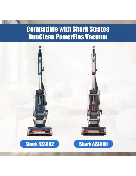 Filtros de Reemplazo Walntec AZ3002 para Aspiradora Shark - 2 HEPA, 4 Espuma, 4 Fieltro