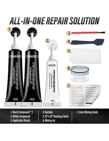 Kit de Reparación de Cuero ARCSSAI para Muebles y Autos