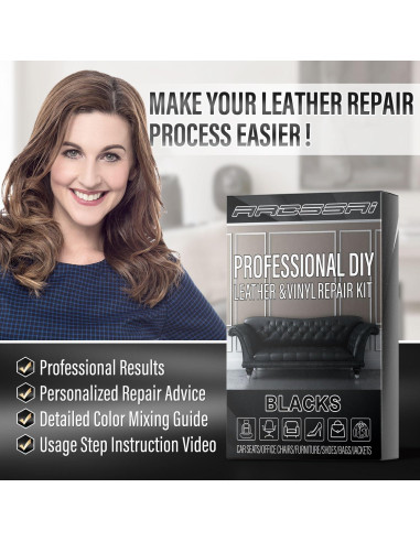 Kit de Reparación de Cuero ARCSSAI para Muebles y Autos