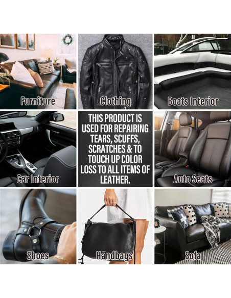 Kit de Reparación de Cuero ARCSSAI para Muebles y Autos