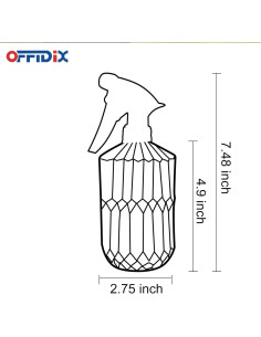Pulverizador de Plantas OFFIDIX 430ml Vidrio Ajustable Verde Claro 2