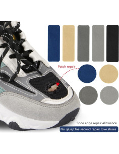 6 Parches Autoadhesivos ZHIZHOUNEY para Reparación de Calzado 2