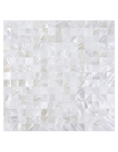 Azulejos de Concha KASARO 30.48x30.48cm Blanco Retro