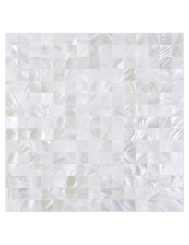 Azulejos de Concha KASARO 30.48x30.48cm Blanco Retro