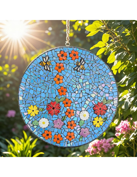 Azulejos de Mosaico de Vidrio Iridiscente Youway 200g para Manualidades