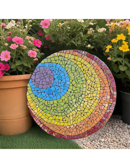 Azulejos de Mosaico de Vidrio Iridiscente Youway 200g para Manualidades