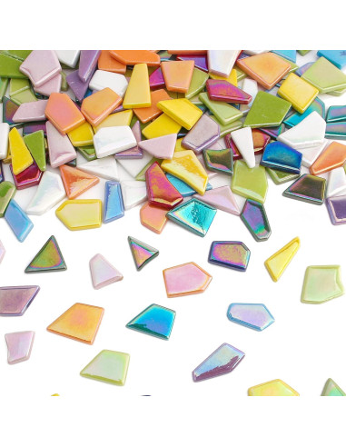 Azulejos de Mosaico de Vidrio Iridiscente Youway 200g para Manualidades