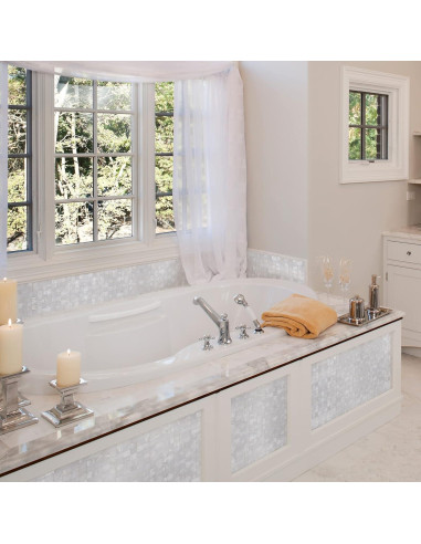 Azulejos de Concha KASARO 30.48x30.48cm Blanco Retro