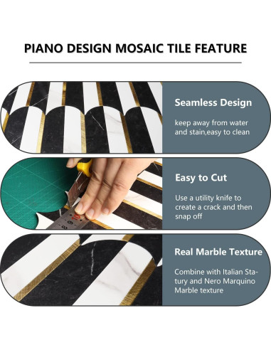 Azulejos Autoadhesivos Vamos Azulejo 10 Hojas PVC Metalico