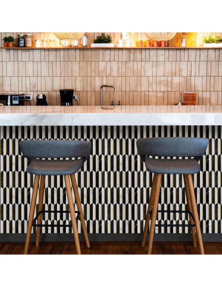 Azulejos Autoadhesivos Vamos Azulejo 10 Hojas PVC Metalico