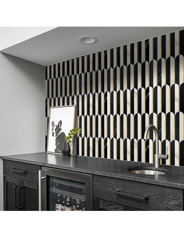 Azulejos Autoadhesivos Vamos Azulejo 10 Hojas PVC Metalico