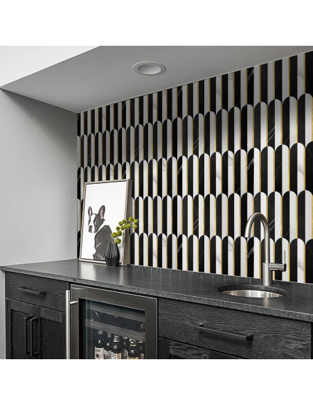 Azulejos Autoadhesivos Vamos Azulejo 10 Hojas PVC Metalico