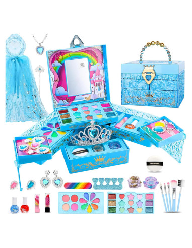 Juego de Maquillaje Lavable PLOOHT 48 en 1 para Niñas