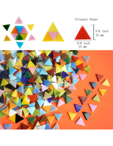 Lanyani 1050 Piezas Azulejos de Vidrio para Mosaico 0.70 kg