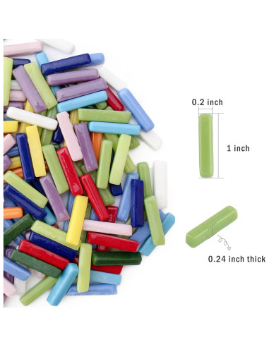 Azulejos de Mosaico de Vidrio Estilo Youway 228g Mezcla Colores