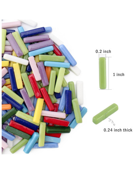 Azulejos de Mosaico de Vidrio Estilo Youway 228g Mezcla Colores