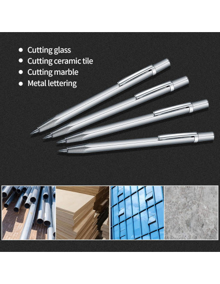 4 Piezas Scriber de Carburo de Tungsteno HexinYigjly 14 cm