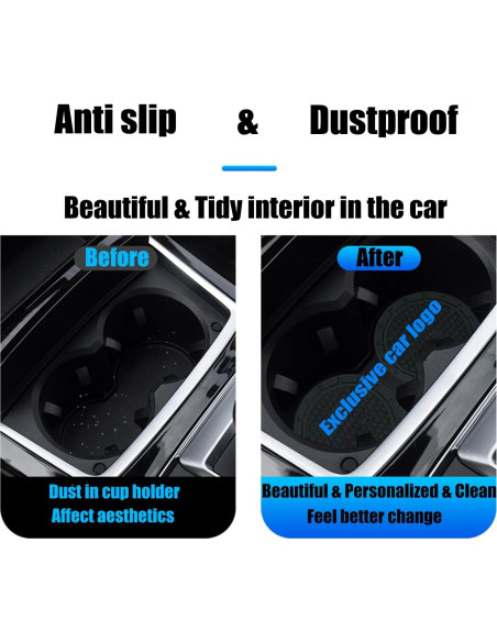 Posavasos de Silicona Antideslizante Autsop para BMW 2Pack