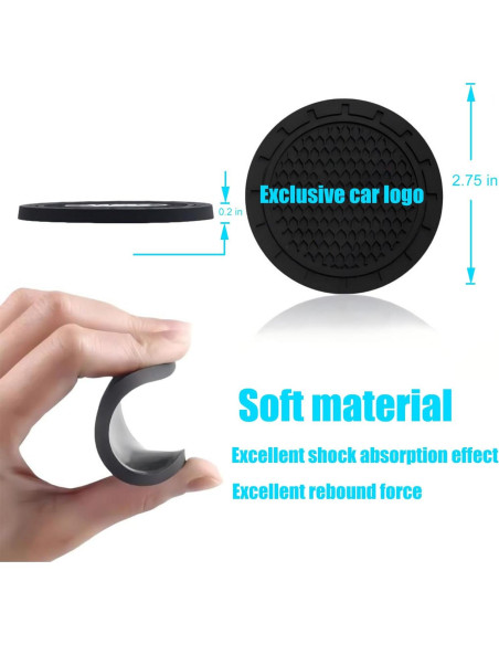 Posavasos de Silicona Antideslizante Autsop para BMW 2Pack