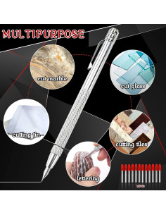 Juego de Grabado Jokupey 2PCS Carburo Tungsteno 12 Puntas 2