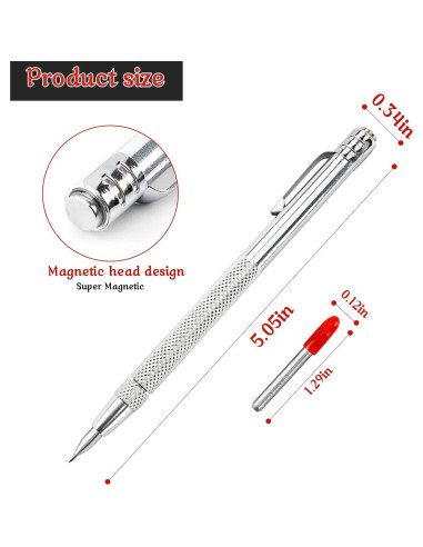 Juego de Grabado Jokupey 2PCS Carburo Tungsteno 12 Puntas