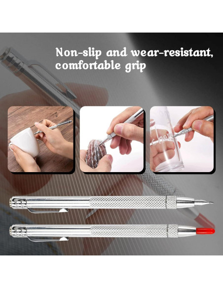 Juego de Grabado Jokupey 2PCS Carburo Tungsteno 12 Puntas