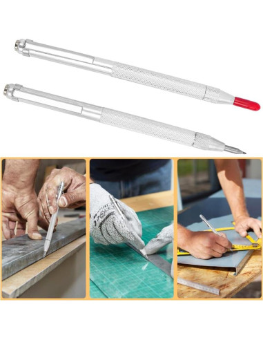 Herramienta de Scribe Eyech 2 Piezas Carburo Tungsteno Grabador