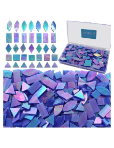 Azulejos de Mosaico de Vidrio Iridiscente LITMIND 240 Piezas