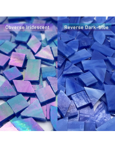 Azulejos de Mosaico de Vidrio Iridiscente LITMIND 240 Piezas 2