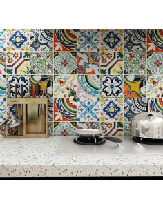 Calcomanías de Azulejos Heimerdinger 12 Piezas 15x15cm Multicolor 2