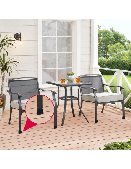 Tapas de patas de silla GAGUIUP 8PCS Silicona Rectangular 25-33mm