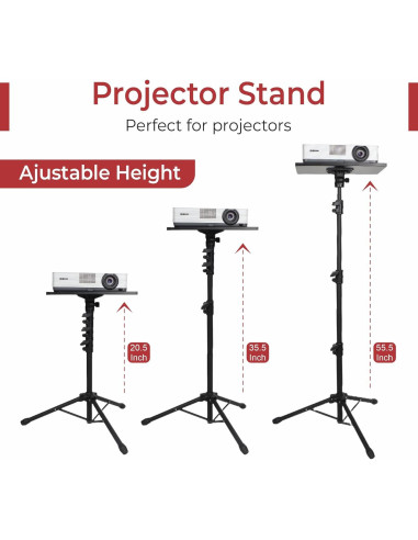 Soporte de Proyector Tripode PEENOZ Ajustable 52 a 140 cm