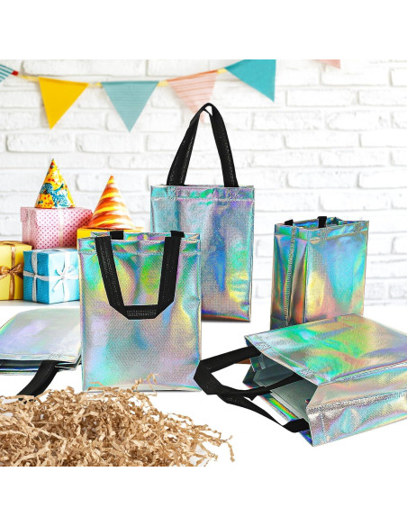 Bolsas de Regalo Iridiscentes MAQIHAN - 9 Piezas Reutilizables