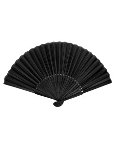 Ventilador de Mano Plegable BlingKingdom Negro de Bambú 21cm