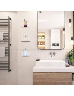 Estantes Flotantes de Acrílico LUOBAO 4 Piezas 9.9 cm 2