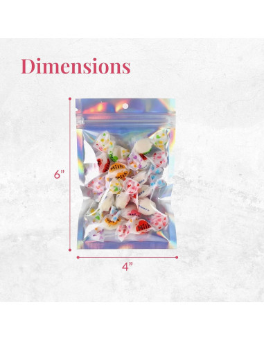 Bolsas Mylar Reutilizables Prestee 100 Piezas 10x15 cm