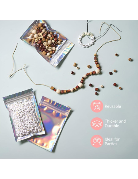 Bolsas Mylar Reutilizables Prestee 100 Piezas 10x15 cm