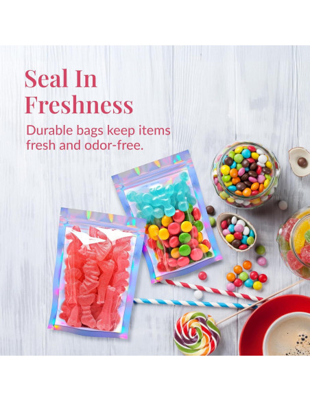 Bolsas Mylar Reutilizables Prestee 100 Piezas 10x15 cm