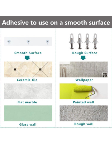 Estantes de Ducha Bakzon de Acrílico Transparente - 2 Piezas