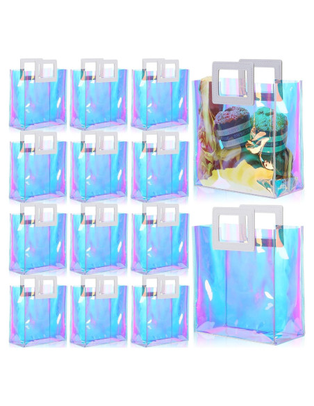 18 Bolsas de Regalo Holográficas Newwiee 20x20cm PVC