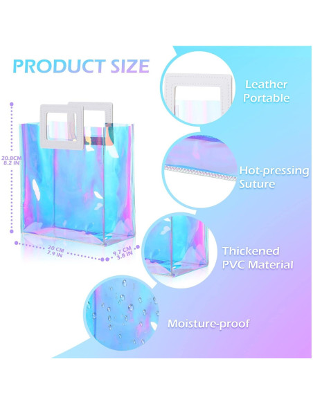 18 Bolsas de Regalo Holográficas Newwiee 20x20cm PVC