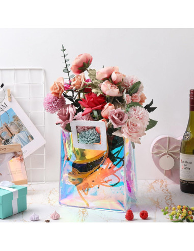 18 Bolsas de Regalo Holográficas Newwiee 20x20cm PVC