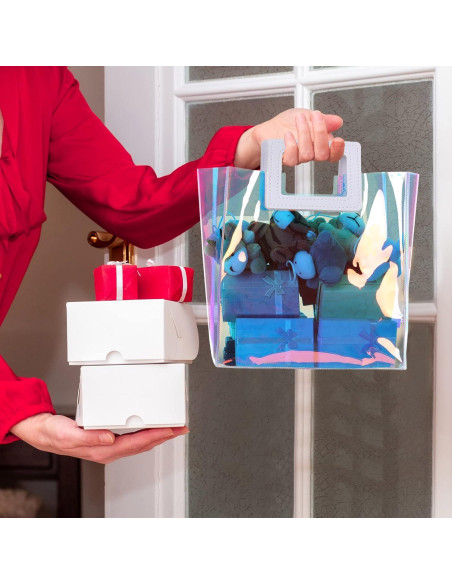 18 Bolsas de Regalo Holográficas Newwiee 20x20cm PVC