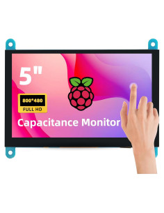 Monitor Táctil Capacitivo 5" iPistBit 800x480 HDMI Raspberry Pi