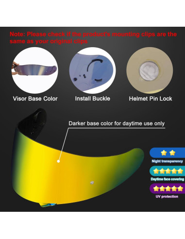 Visera ahumada PSLER GT Air 2 - Protección UV para Casco