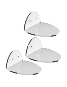 Estantes Flotantes de Acrílico Evron 10.92x10.92 cm - 2 Piezas