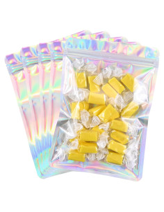 Bolsa de Mylar Reutilizable Millefiore 100 Unidades Holográfico 6.1x10.2cm
